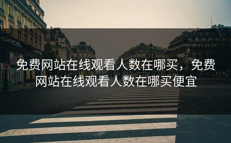 免费网站在线观看人数在哪买，免费网站在线观看人数在哪买便宜